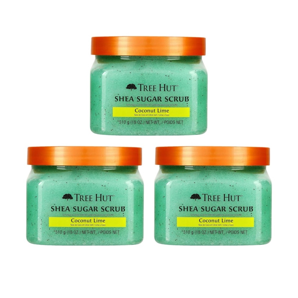 Tree Hut Coconut Lime Shea Sugar Scrub ( Pack of 3)